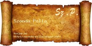 Szonda Polla névjegykártya